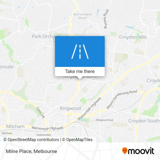 Milne Place map