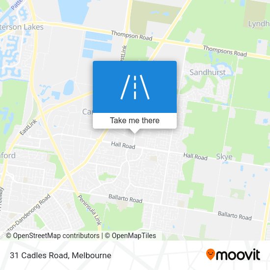 31 Cadles Road map