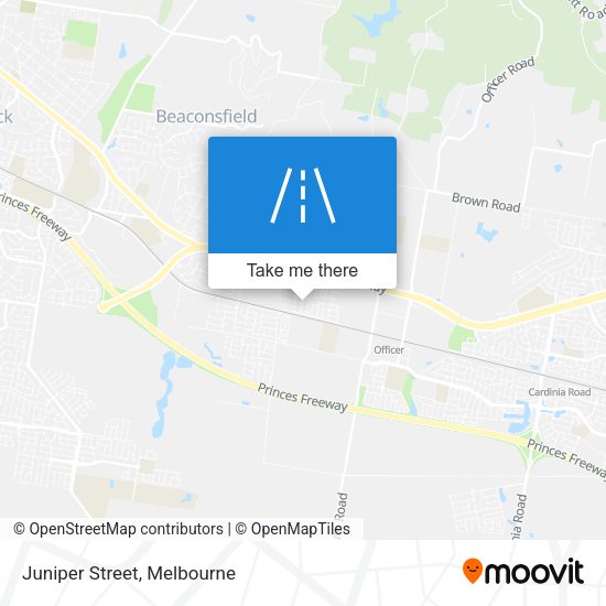 Juniper Street map
