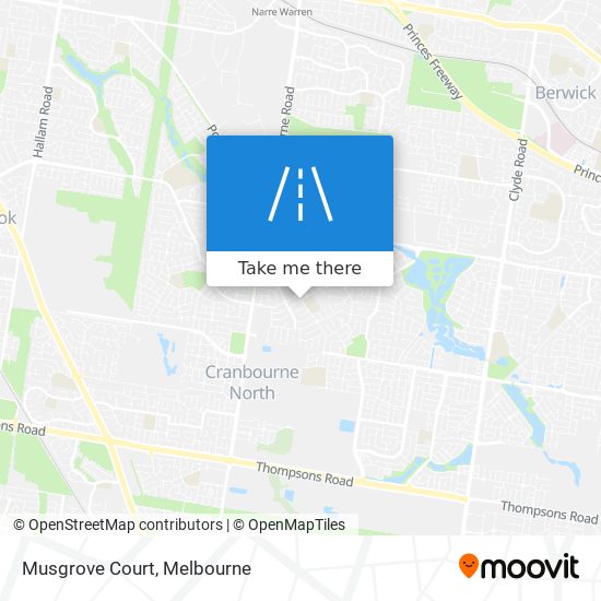 Mapa Musgrove Court