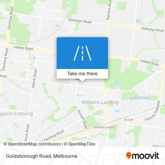 Goldsborough Road map