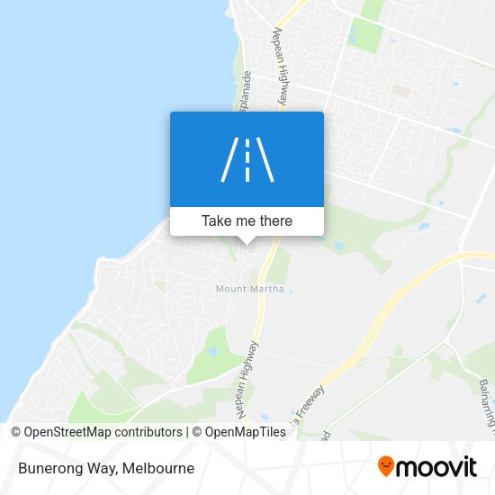 Bunerong Way map