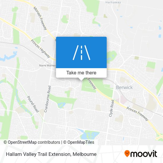 Hallam Valley Trail Extension map
