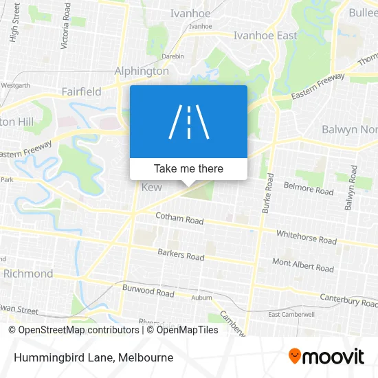 Mapa Hummingbird Lane