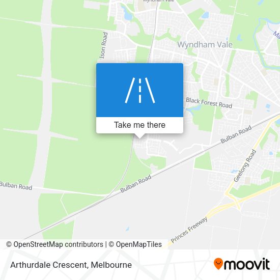 Arthurdale Crescent map