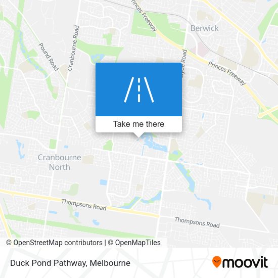 Duck Pond Pathway map
