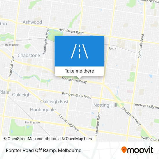 How to get to Forster Road Off Ramp, Mount Waverley by bus, train or tram?