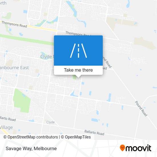 Savage Way map