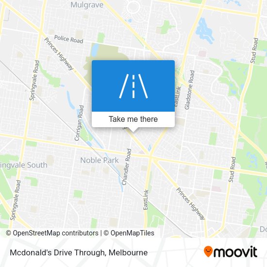 Mcdonald's Drive Through map