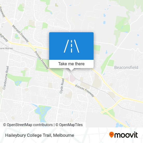 Haileybury College Trail map