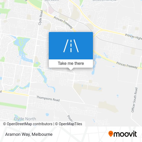 Aramon Way map
