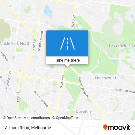 Arthurs Road map