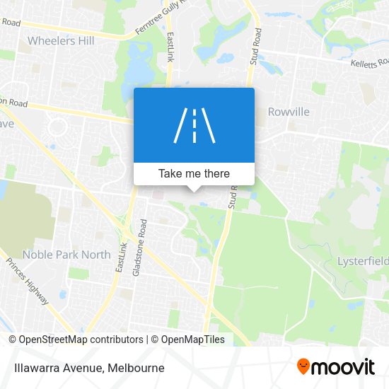 Illawarra Avenue map