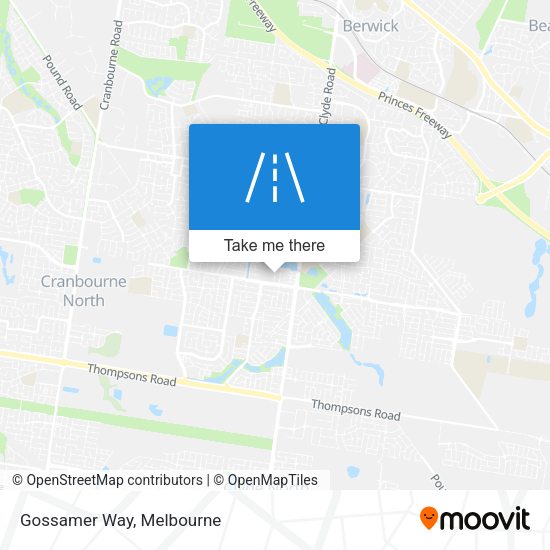 Gossamer Way map
