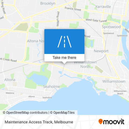 Maintenance Access Track map