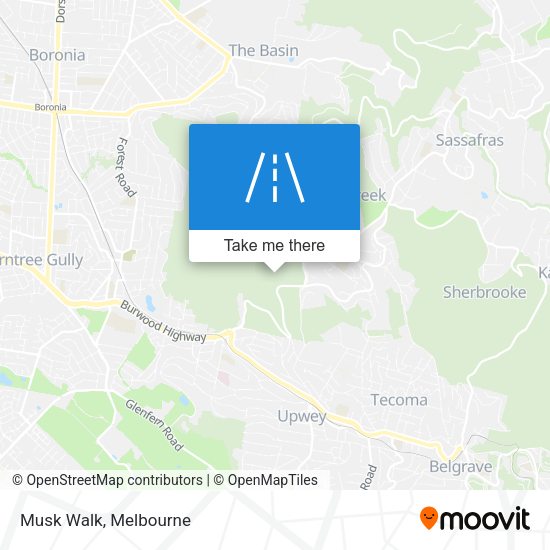 Musk Walk map