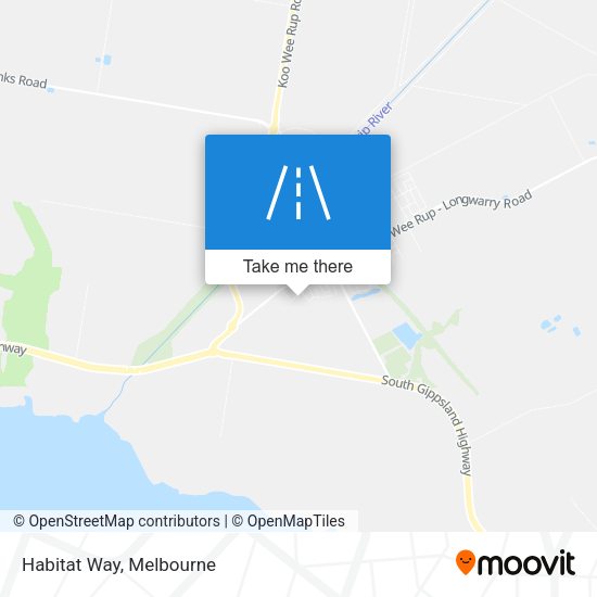 Habitat Way map