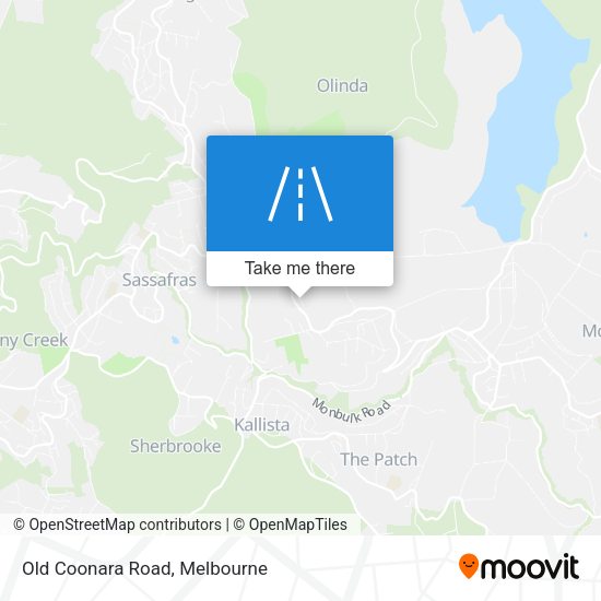 Old Coonara Road map