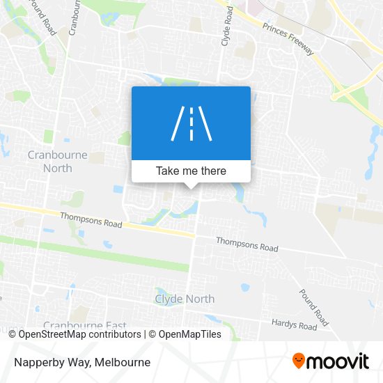 Napperby Way map