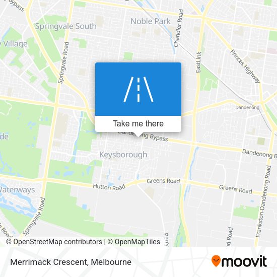 Merrimack Crescent map