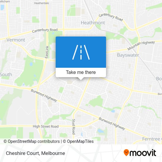Cheshire Court map
