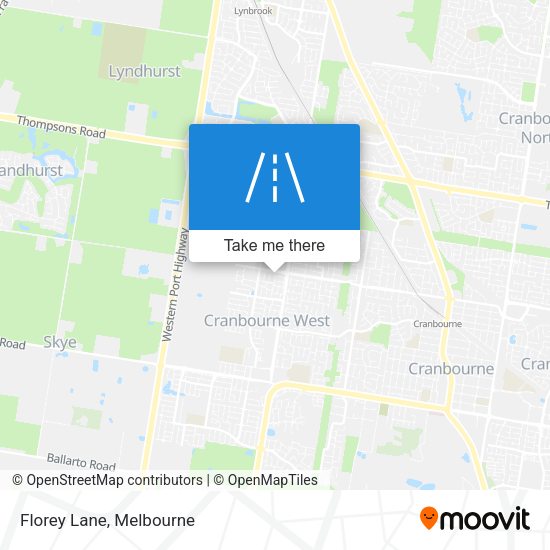Florey Lane map