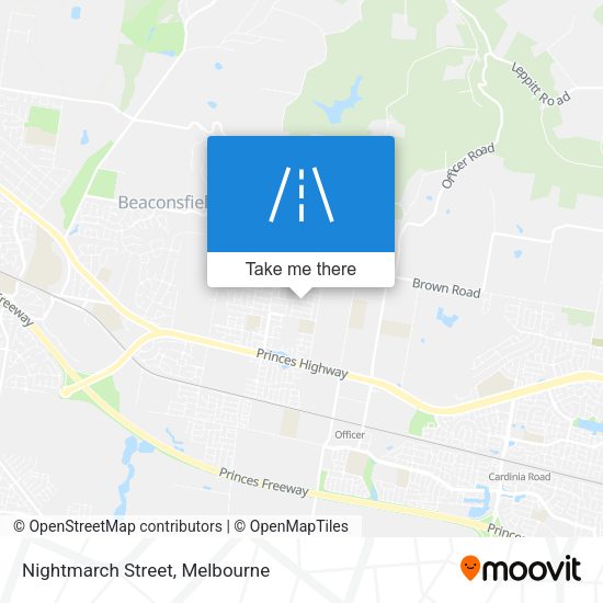 Nightmarch Street map