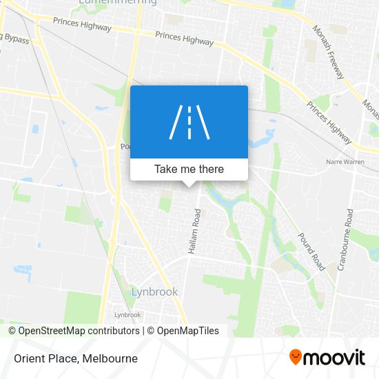 Orient Place map