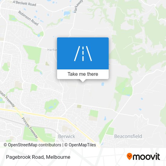 Pagebrook Road map