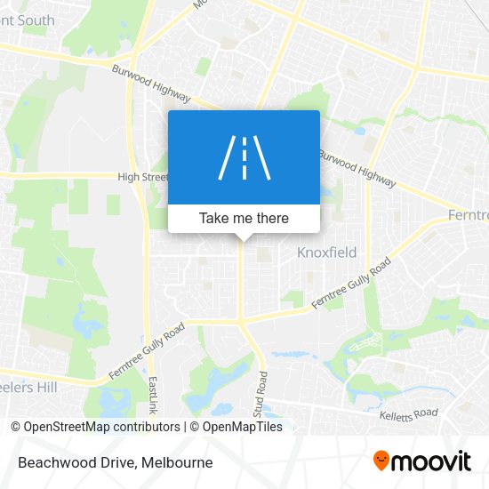 Beachwood Drive map