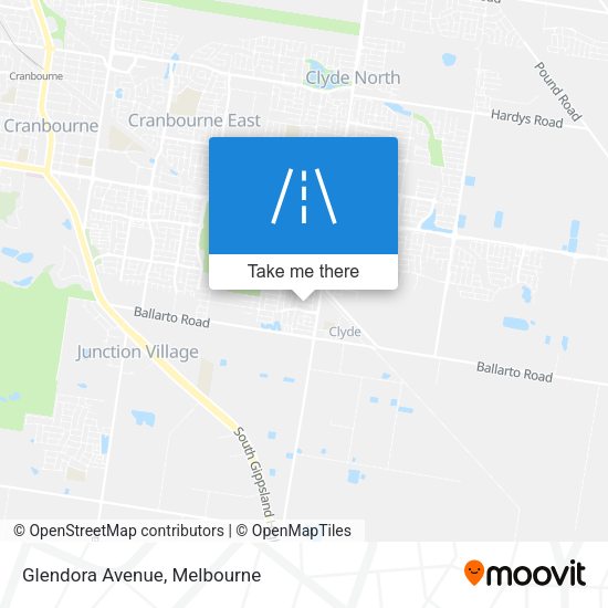 Glendora Avenue map
