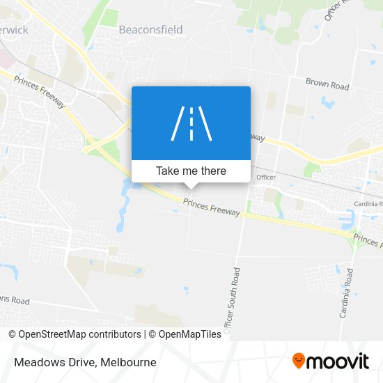 Meadows Drive map