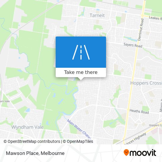 Mawson Place map