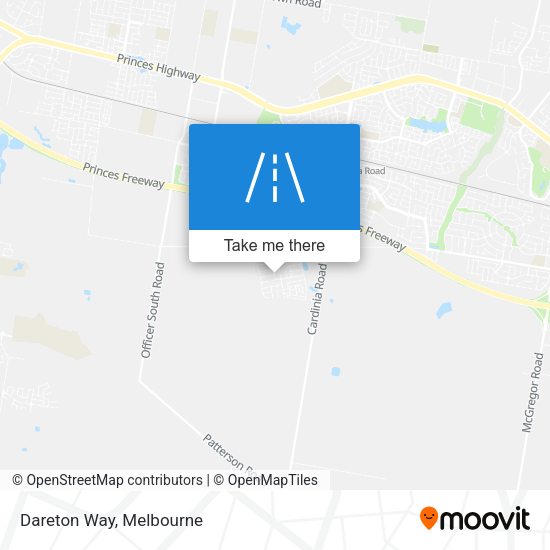 Dareton Way map