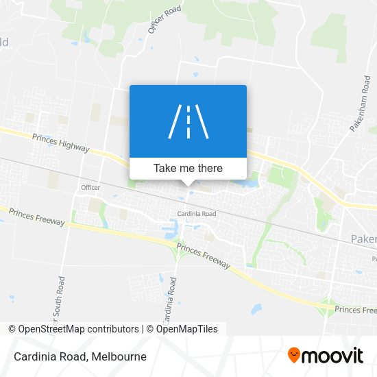 Cardinia Road map