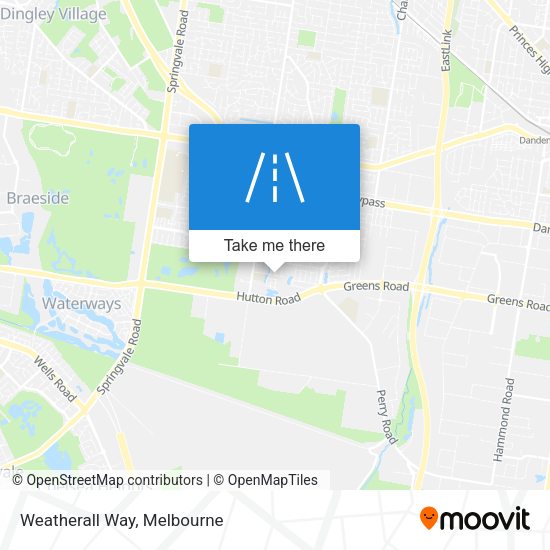 Weatherall Way map