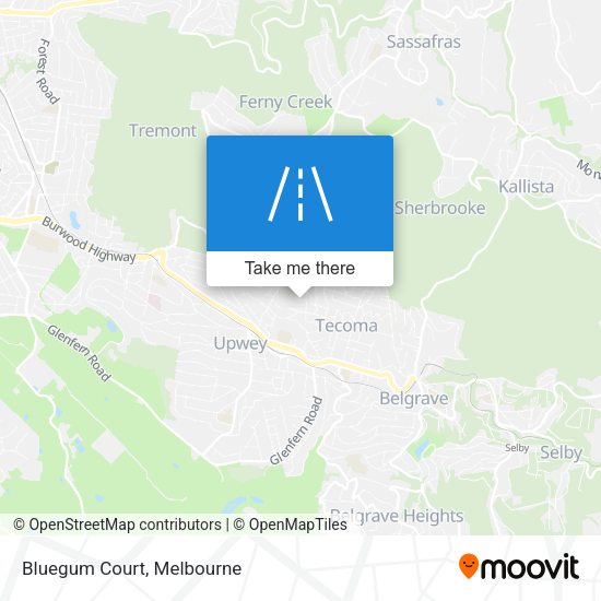 Bluegum Court map