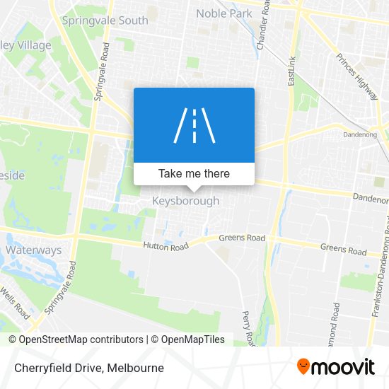 Cherryfield Drive map