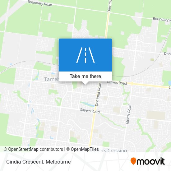 Cindia Crescent map