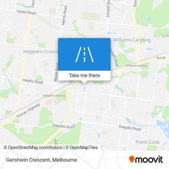 Gershwin Crescent map