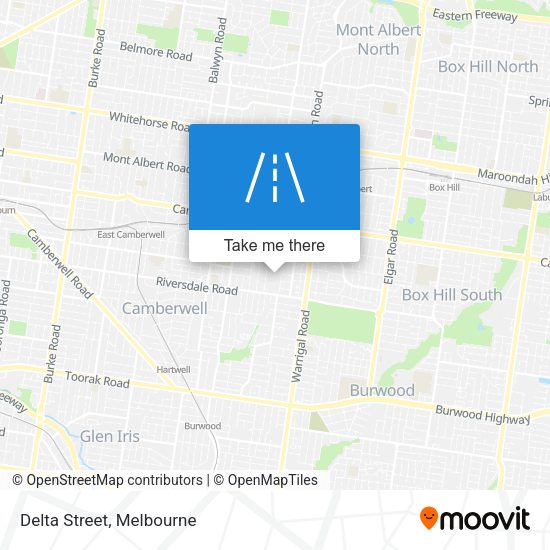 Delta Street map