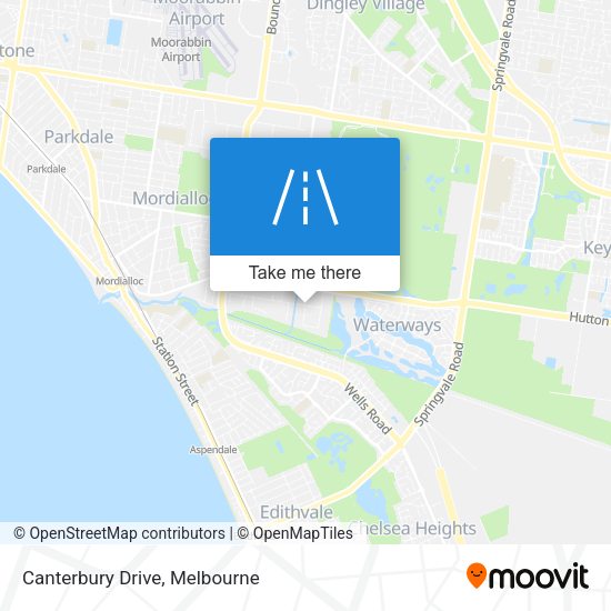 Canterbury Drive map