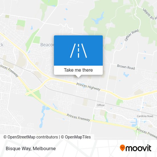 Bisque Way map