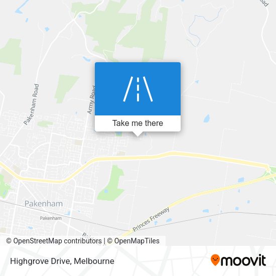 Highgrove Drive map