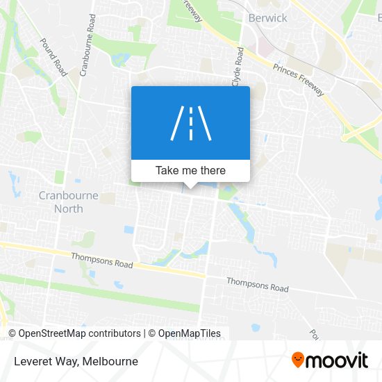 Leveret Way map