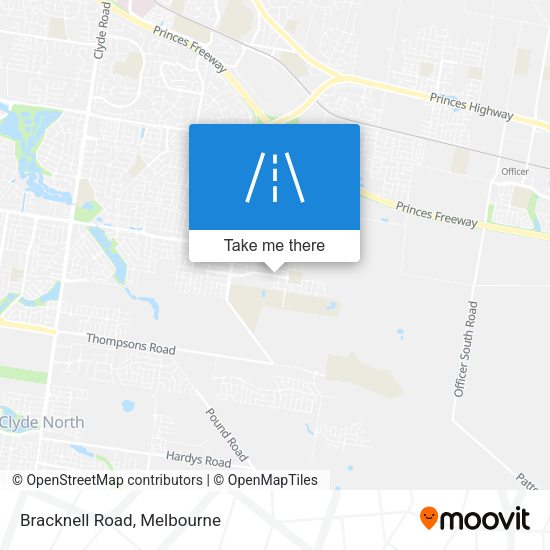 Bracknell Road map