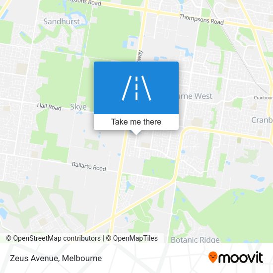 Zeus Avenue map