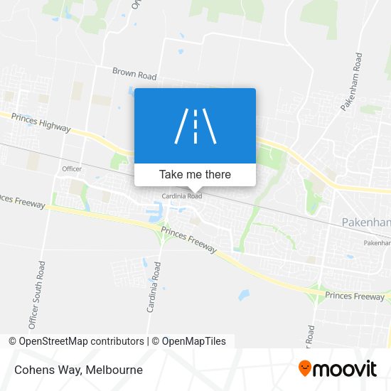 Cohens Way map