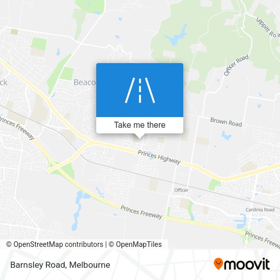 Barnsley Road map