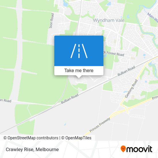 Crawley Rise map